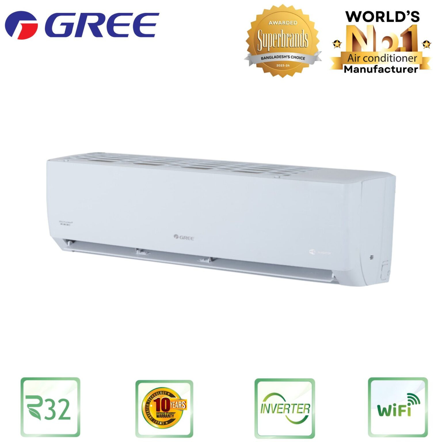 GS-18XLMV32- GREE Lomo Split Type Air Conditioner (1.5 TON Inverter)