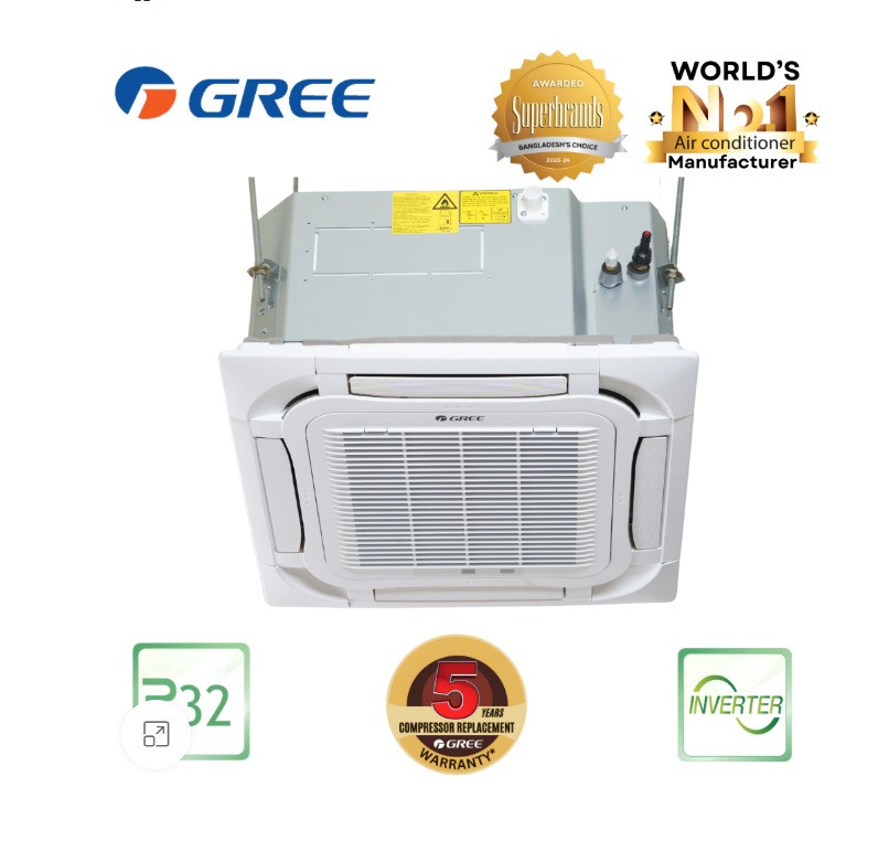 GS-48XTWV32- Gree Cassette Type Air Conditioner (4.0 TON)-INVERTER