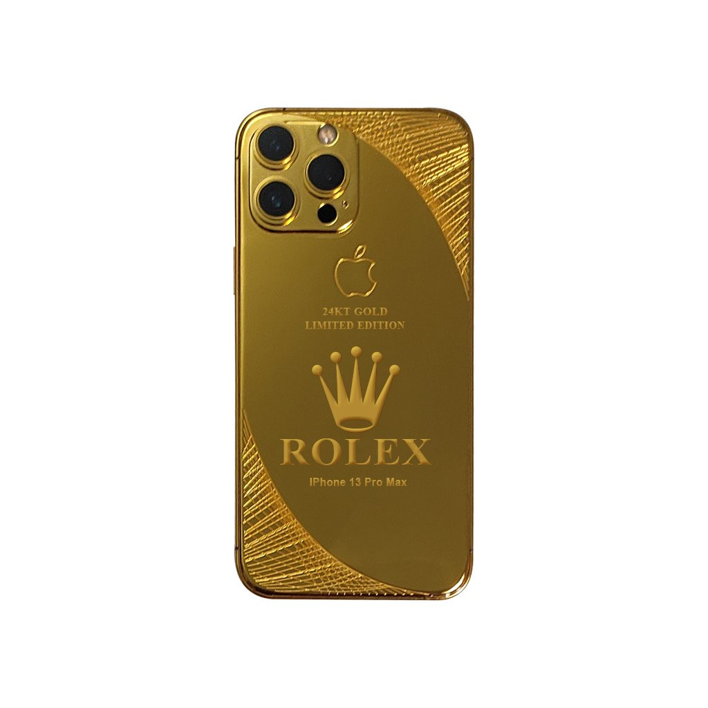 iPhone 13 Pro Max 24k Gold Edition Rolex