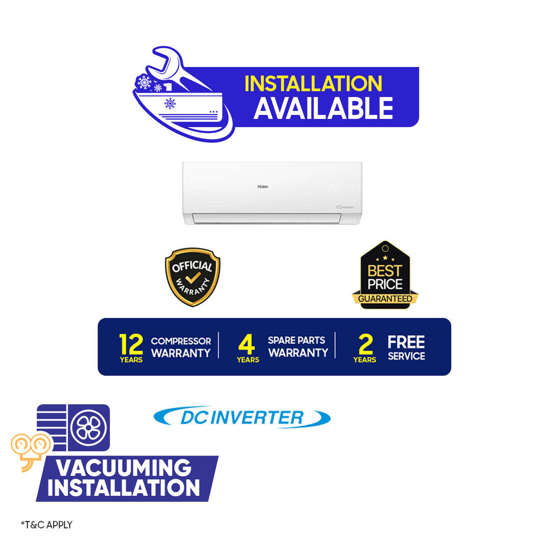 Haier 1.6 Ton CleanCool Inverter Pro DC Inverter Air Conditioner [HSU-19CleanCool(INV)(Pro)]