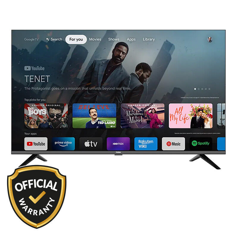 Haier 32 Inch HD Bezel Less DLED Google TV (H32K800X)