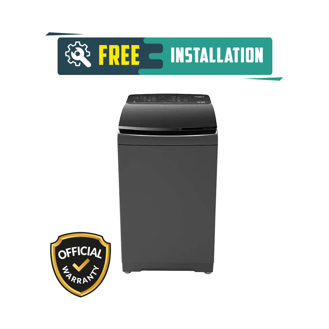 Whirlpool 9.5KG 360 Bloomwash PRO H Graphite Top Load Washing Machine (with Advanced Built-In Heater)