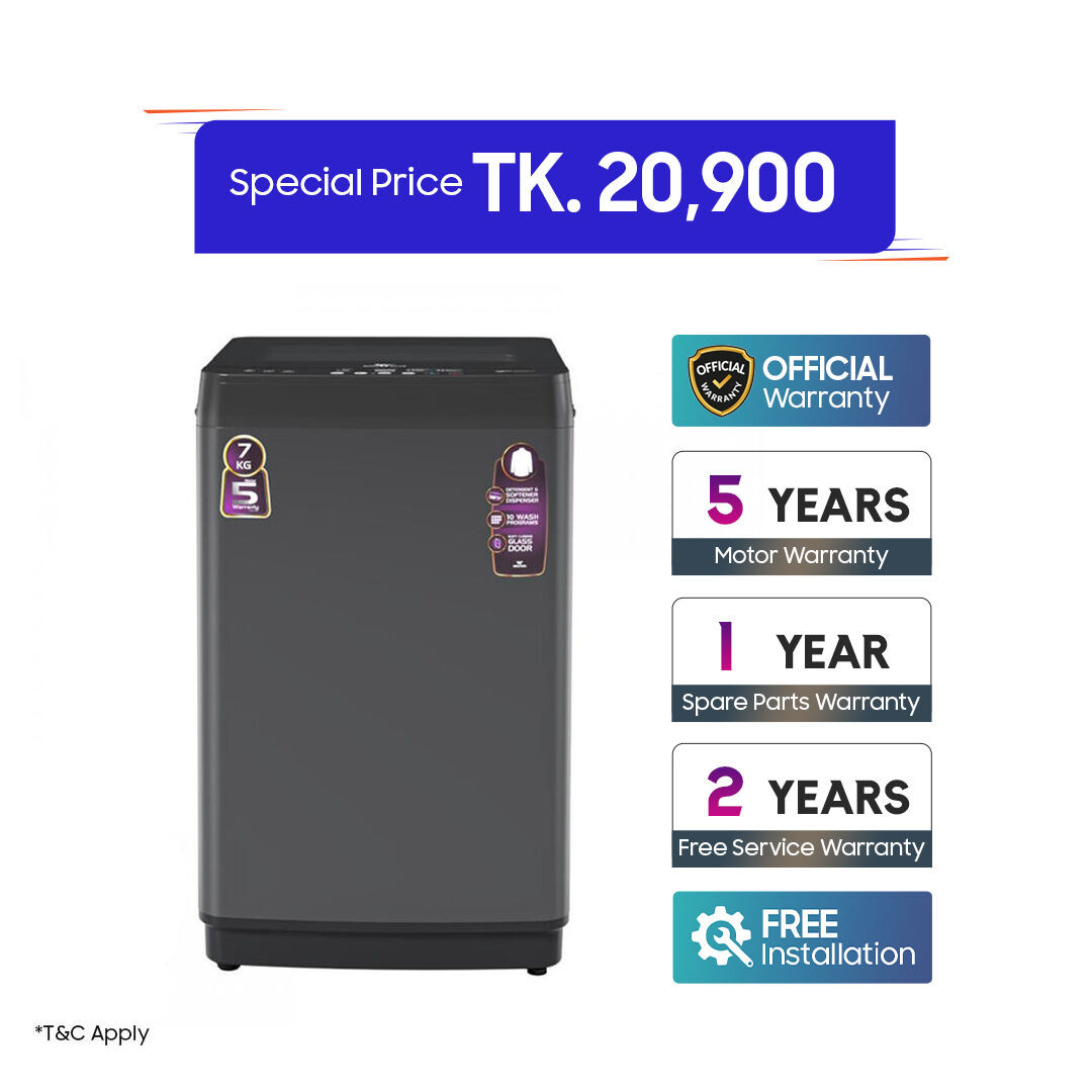 Walton 7Kg Top Loading Washing Machine (WWM-ATP70)