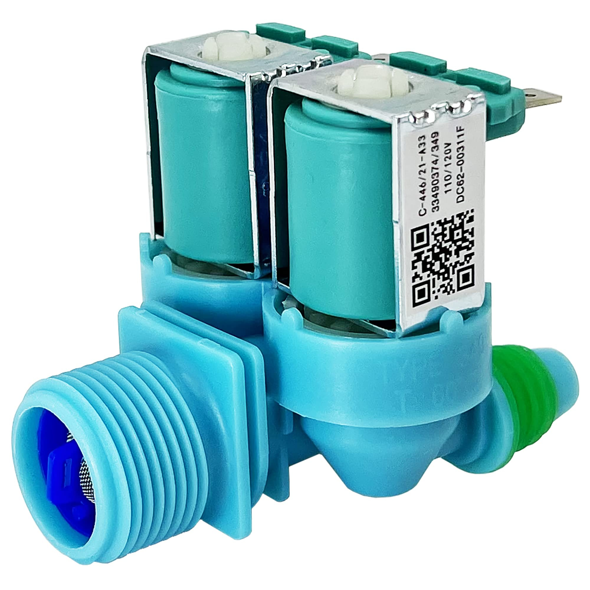 Washing Machine Inlet Feed Valve 2 Way Blue Suitable for Samsung Top Load Washing Machine