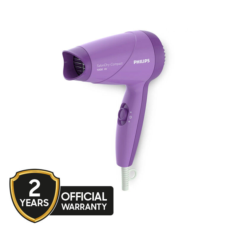 Philips 1000W Compact Hair Dryer-Purple (HP8100/46)