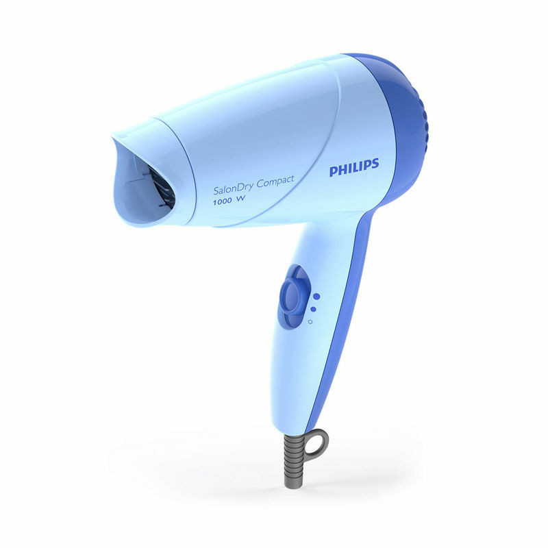 Philips 1000W Compact Hair Dryer-Blue (HP8100/60)