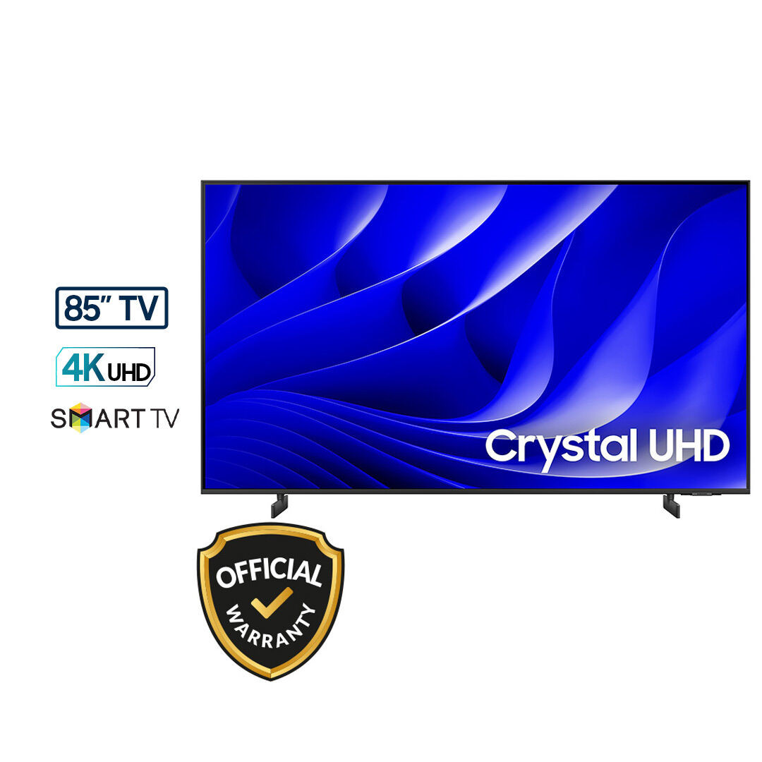 Samsung 85 Inch Crystal UHD Smart 4K TV (85DU8000) (2024)