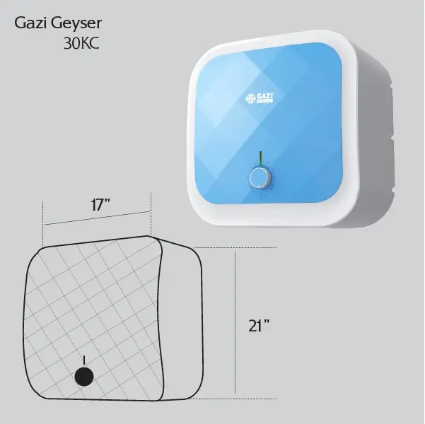 30KC Gazi Geyser-30 Litre