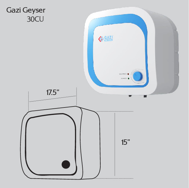 30CU Gazi Geyser-30 Litre