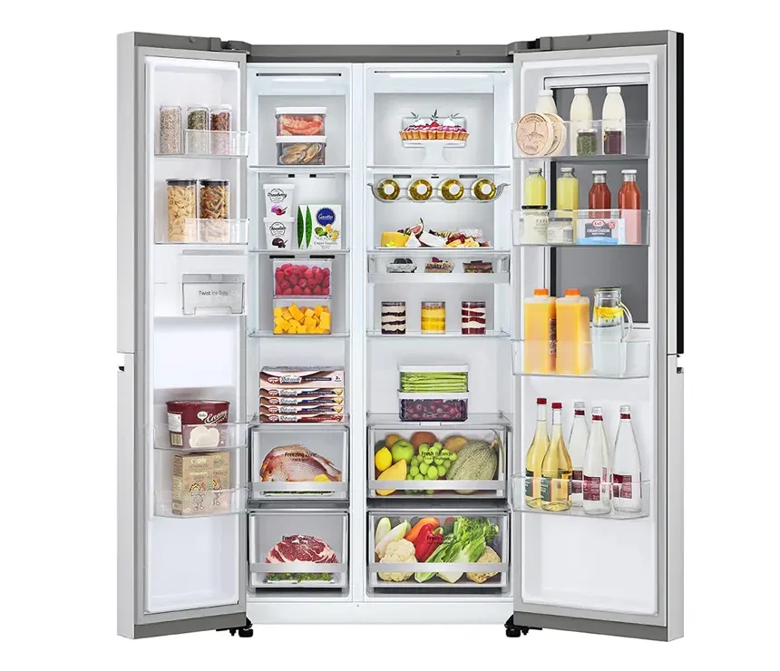 647L SIDE-BY-SIDE-FRIDGE WITH INSTAVIEW DOOR-IN-DOOR™ IN NEW NOBLE STEEL