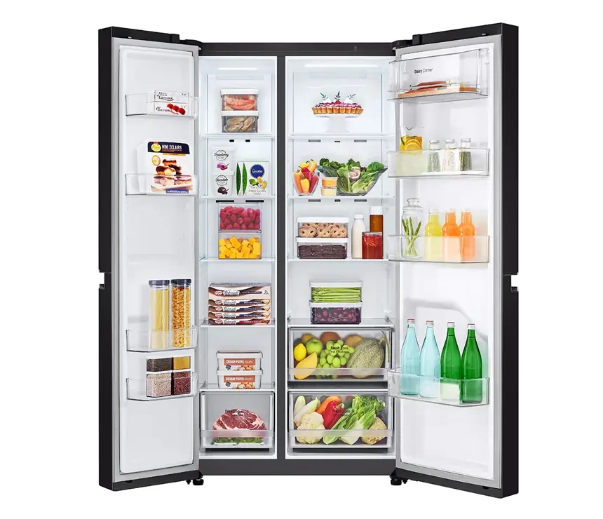 647L SIDE-BY-SIDE-FRIDGE WITH INSTAVIEW DOOR-IN-DOOR™ IN NEW NOBLE STEEL