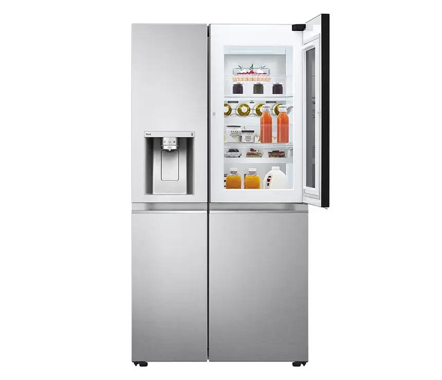 617L SIDE-BY-SIDE-FRIDGE WITH INSTAVIEW DOOR-IN-DOOR™ IN NEW NOBLE STEEL