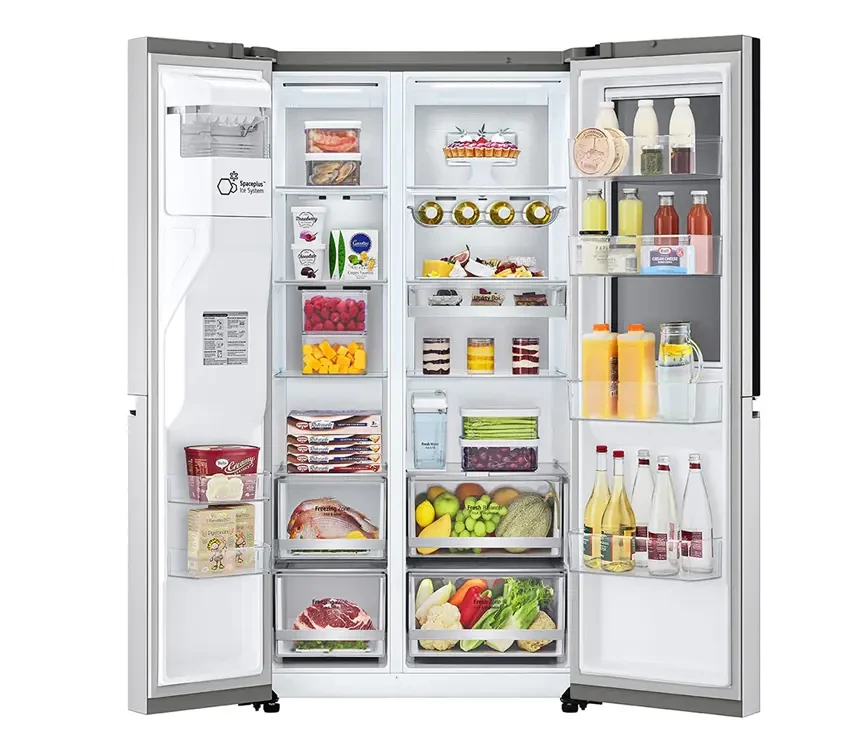 617L SIDE-BY-SIDE-FRIDGE WITH INSTAVIEW DOOR-IN-DOOR™ IN NEW NOBLE STEEL