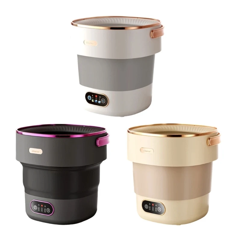 N0PF Foldable Mini Washing Machine for Apartments and Dorms Lightweight Small Washer