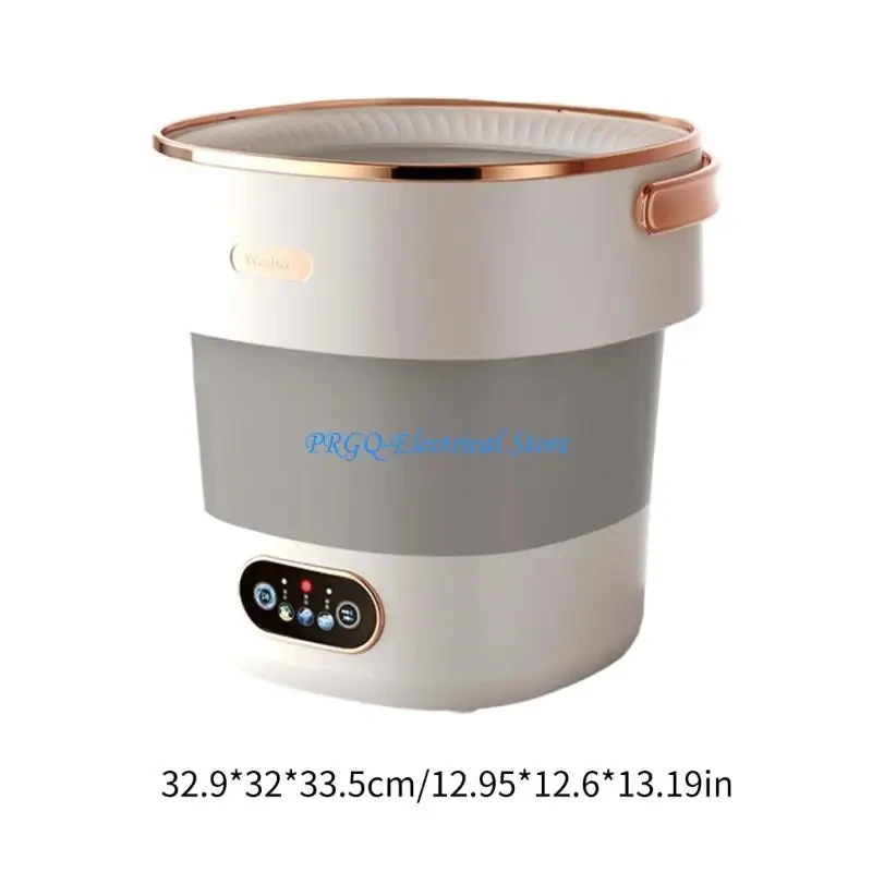 N0PF Foldable Mini Washing Machine for Apartments and Dorms Lightweight Small Washer