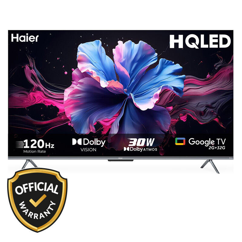 Haier 55 Inch Bezel-Less HQLED 4K UHD Google TV (H55P7UX)