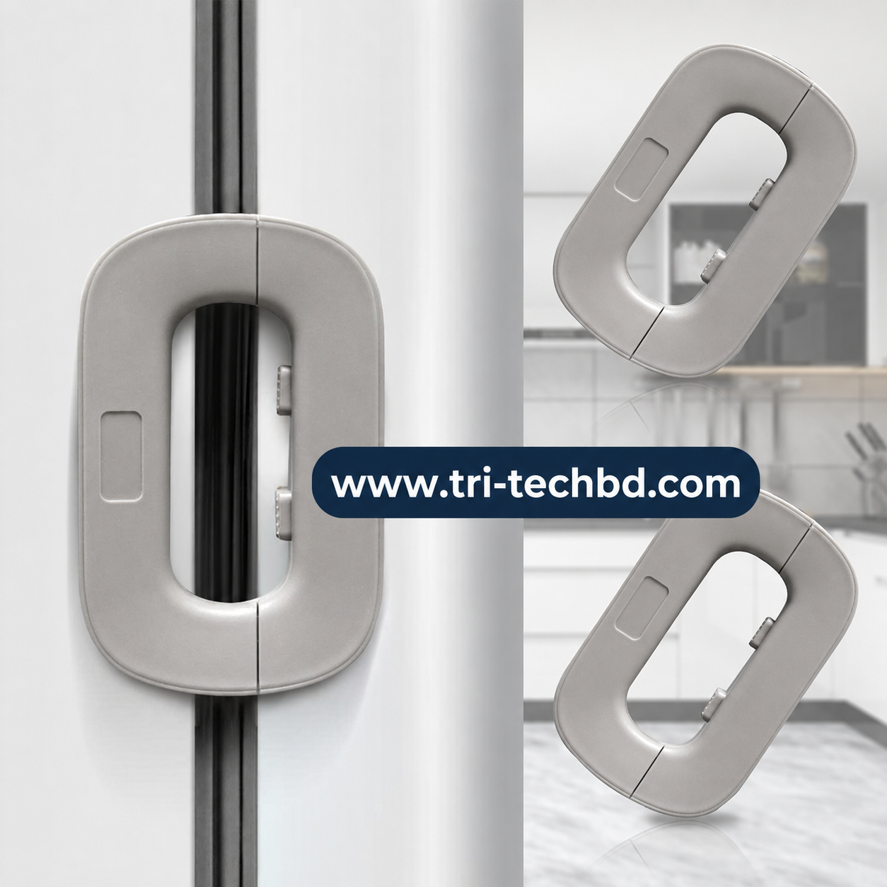 multi-function refrigerator and cabinet safety locks