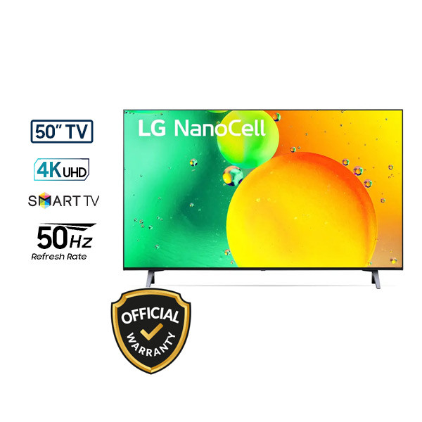 LG 50 Inch NanoCell75 4k Smart TV