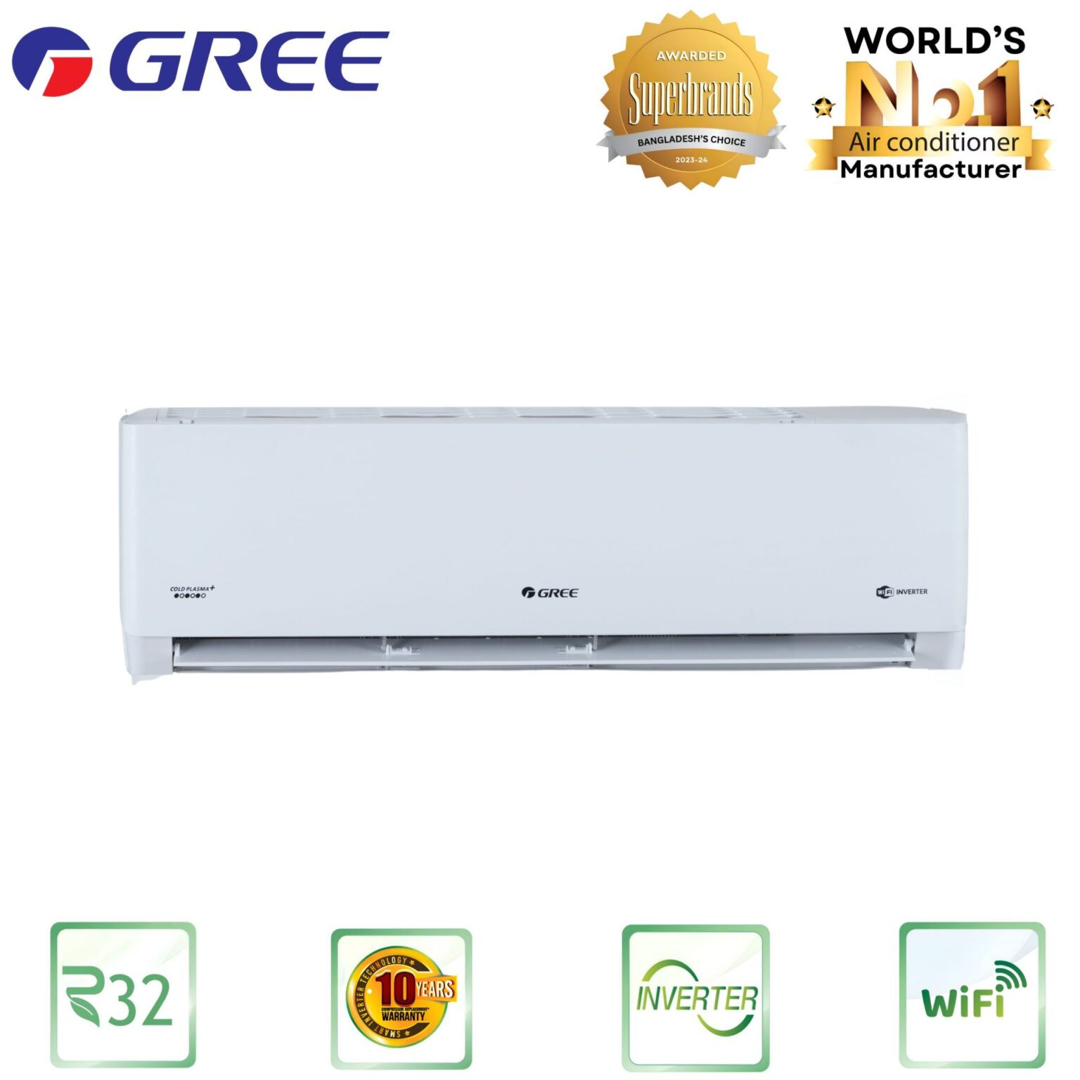 GS-18XLMV32- GREE Lomo Split Type Air Conditioner (1.5 TON Inverter)