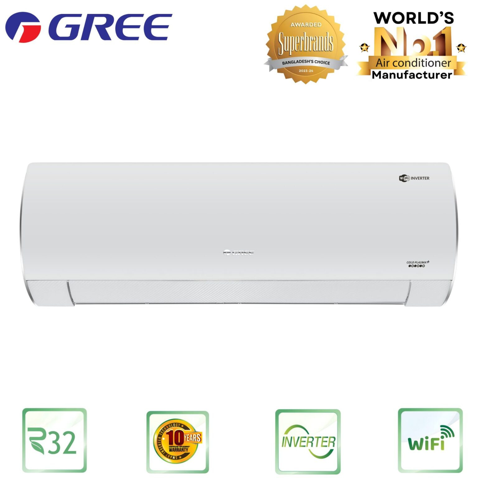 GS-30XFV32-Gree Fairy Split Type Air Conditioner (2.5 Ton Inverter)