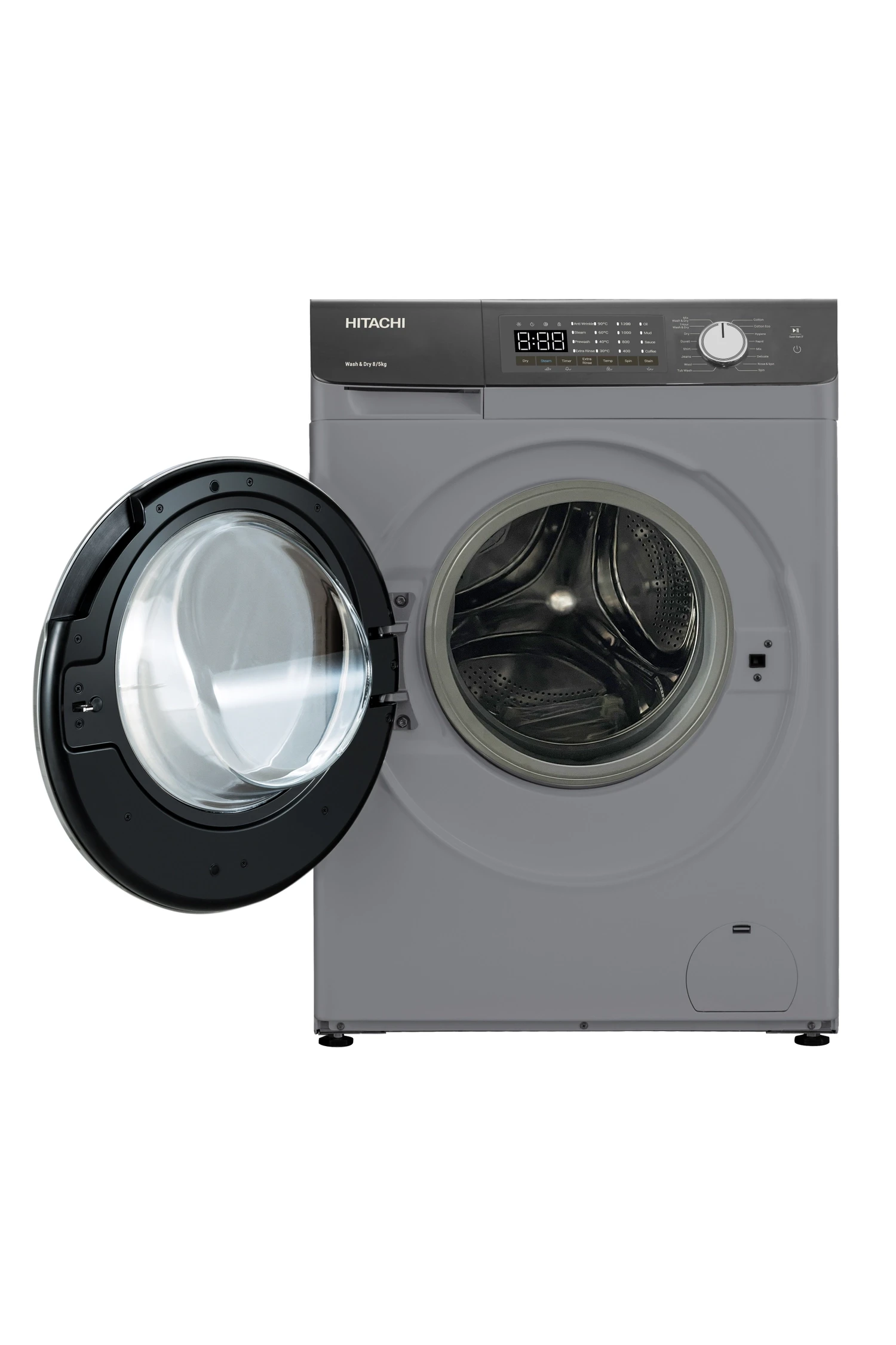 Hitachi Front Loading Inverter Washer Dryer Washing Mahcine | D802HVOS | Wash 8kg / Dry 5kg