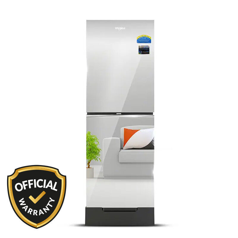 Whirlpool 257 Liters Fresh Magic Pro Glass Door Direct Cool Refrigerator-Mirror