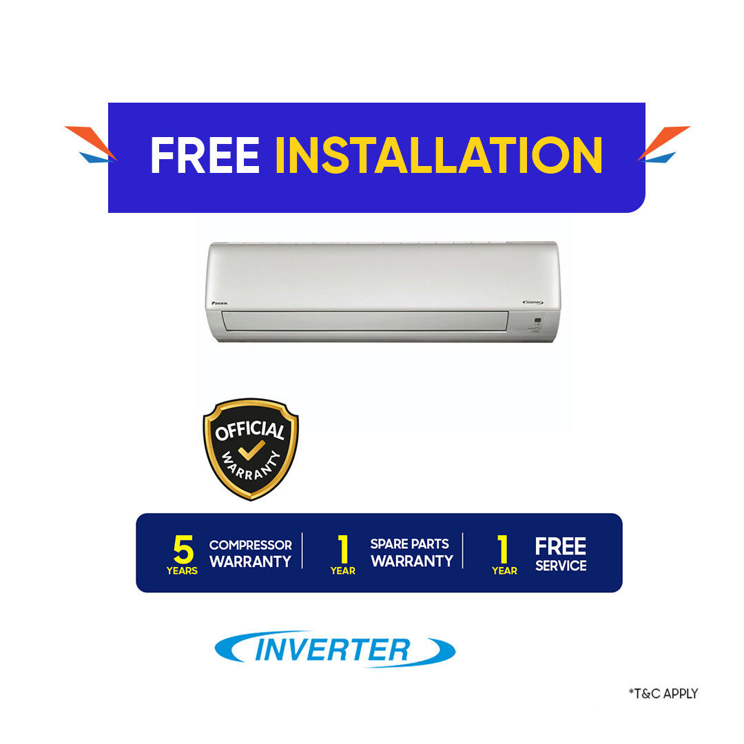 Daikin 1.5 Ton Inverter Split Type Air Conditioner (FTKL18TV16TD)