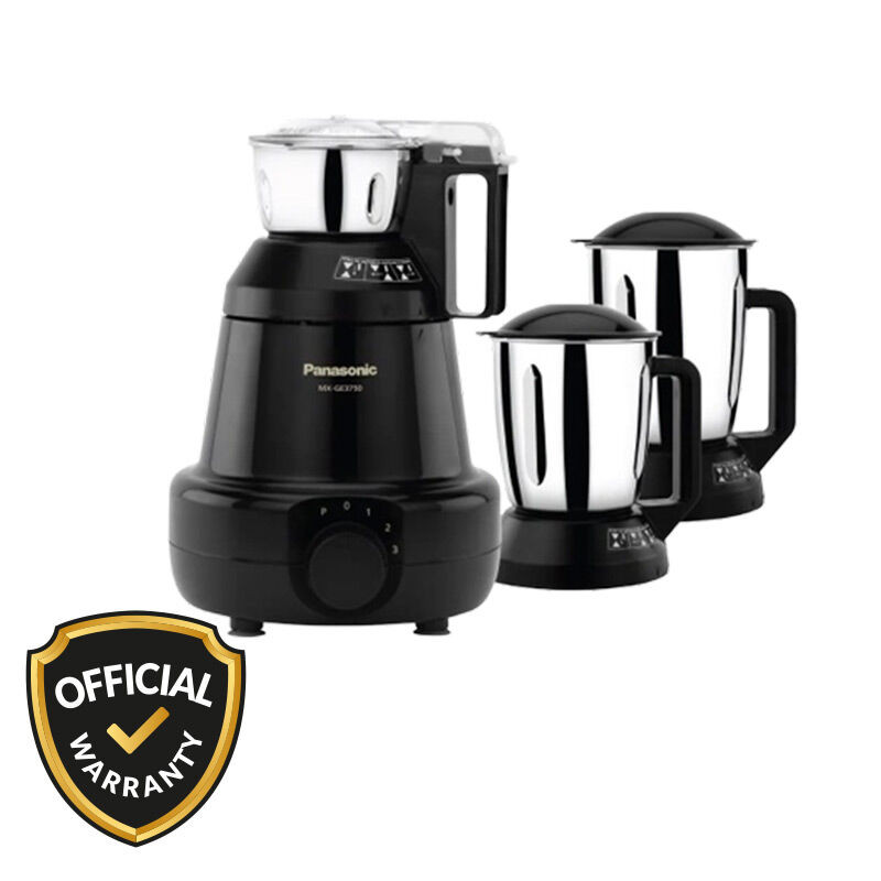 Panasonic 1200W 3 Jars Mixer Grinder (MX-GE3750)-Black