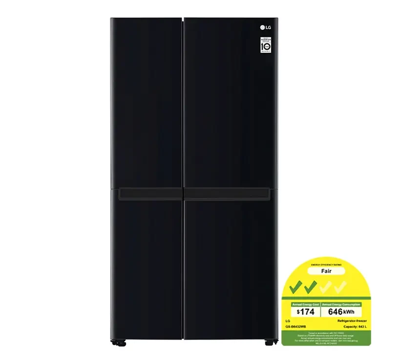 643L SIDE-BY-SIDE-FRIDGE WITH LINEAR COMPRESSOR IN WESTERN BLACK