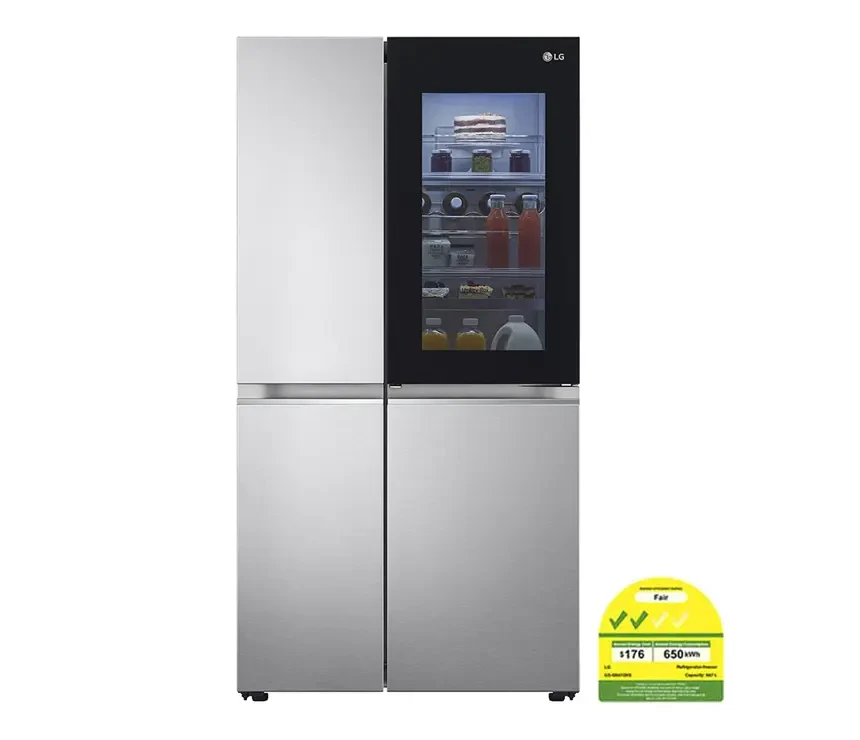 647L SIDE-BY-SIDE-FRIDGE WITH INSTAVIEW DOOR-IN-DOOR™ IN NEW NOBLE STEEL