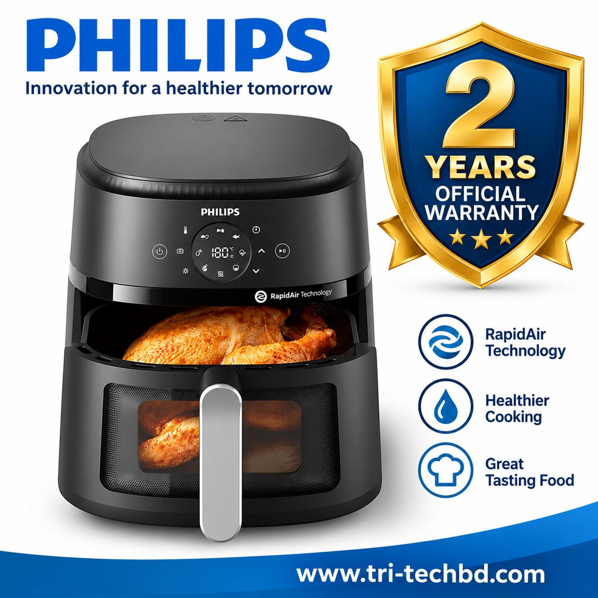 Philips 6.2L Digital Display Air Fryer NA231