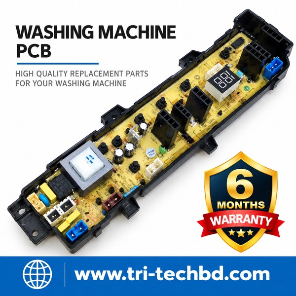 washing machine main control board (PCB), likely designed for top-load models