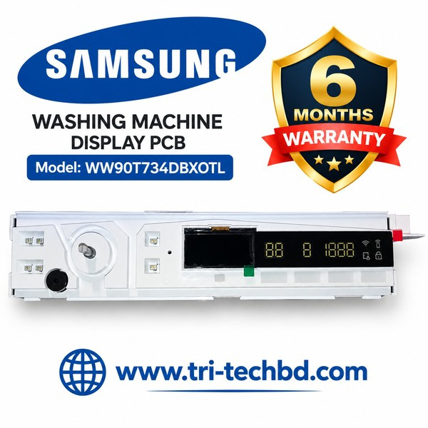 Samsung Washing Machine display PCB Model WW90T734DBXOTL Capacity: 9.0 kg